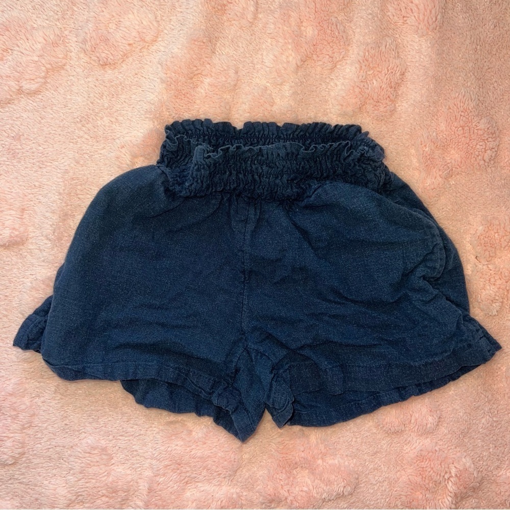 Navy Blue Girls Wonder Nation Size XS 4/5 School Uniform Stretch Casual Shorts